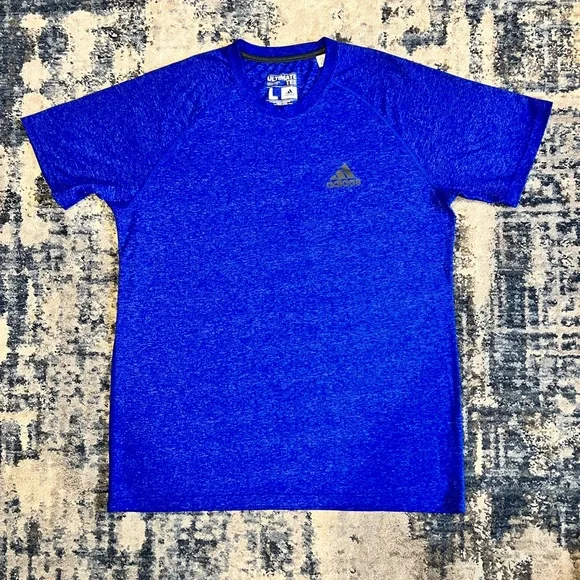 NWOT Men’s Adidas Ultimate Tee Size Large In Blue - Picture 1 of 7